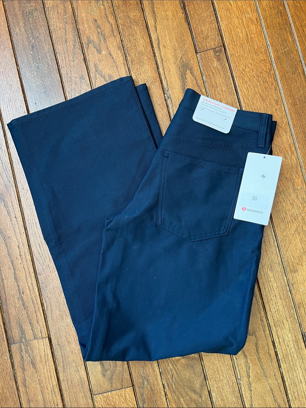 Lululemon True Navy EasyFive Classic Wide Leg Pants Size 26 NWT